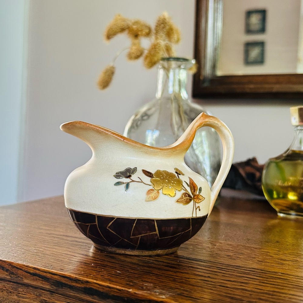 ***SOLD*** 1890’s Hampshire Pottery- Royal Worcester Style Pitcher - Picture 2 of 11